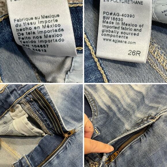 Ag Adriano goldschmied womens the legging super skinny jeans sz 26R low rise - Picture 10 of 12